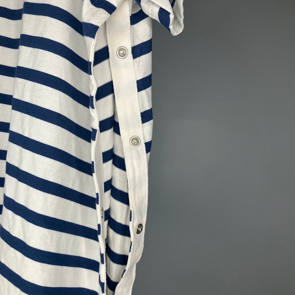 NWT SERAPHINE Maternity Short Sleeve Stripe Nursing Tee Snap Sides Large - Picture 6 of 7
